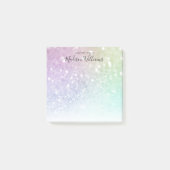 holografisch glitter Girly Glamoureus Post-it® Notes (Voorkant)