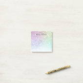 holografisch glitter Girly Glamoureus Post-it® Notes (Op bureau)