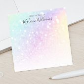  holografisch glitter Girly Glamoureus Post-it® Notes
