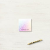 holografisch glitter Girly Glamoureus Post-it® Notes (Op bureau)