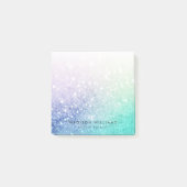 holografisch glitter Girly Glamoureus Post-it® Notes (Voorkant)