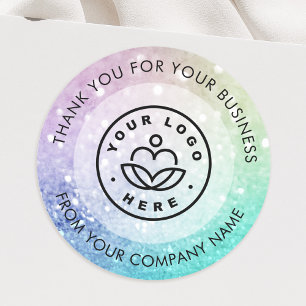  holografisch glitter Girly Glamoureus Ronde Sticker