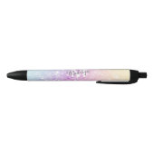 holografisch glitter Girly Glamoureus Zwarte Inkt Pen (Bodem)