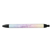  holografisch glitter Girly Glamoureus Zwarte Inkt Pen (Voorkant)