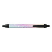  holografisch glitter Girly Glamoureus Zwarte Inkt Pen (Achterkant)