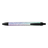  holografisch glitter Girly Glamoureus Zwarte Inkt Pen (Achterkant)