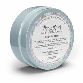 Holografisch Glitter Rand Body Butter Pot Label