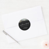 Holografisch Glitter Small Business Hartelijk dank Ronde Sticker (Envelop)