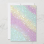 Holografisch glitter-staartgroep kaart (Achterkant)