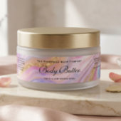 Holografisch & Goud Cosmetica Body Butter Pot Labe