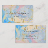 Holografisch Goud Glitter Modern Haar Stijlvolle S Visitekaartje (Voorkant / Achterkant)