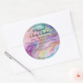 Holografisch Gouden Glitter Body Butter Pot Label (Envelop)