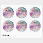 Holografisch Gouden Glitter Body Butter Pot Label (Vel)