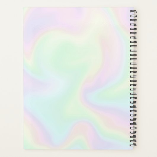 Holografisch Handgeschreven Script Teacher Planner (Achterkant)