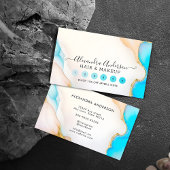 Holografisch handtekeningenscript Agate Marble Sal Klantenkaartje