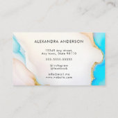 Holografisch handtekeningenscript Agate Marble Sal Klantenkaartje (Achterkant)