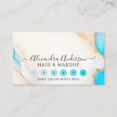 Holografisch handtekeningenscript Agate Marble Sal Klantenkaartje (Voorkant)