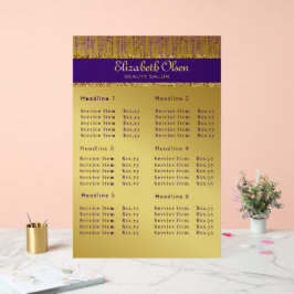 Holografisch handtekeningscript Modern Gold Glitte Acryl Bord