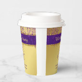 Holografisch handtekeningscript Modern Gold Glitte Papieren Bekers (Rechts)