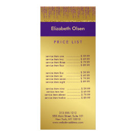 Holografisch handtekeningscript Modern Gold Glitte Reclamekaart