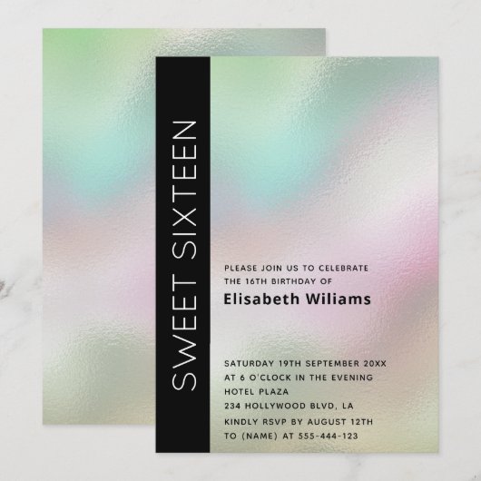 holografisch holografisch holografisch, holografis kaart (Voorkant / Achterkant)