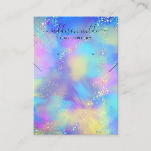 Holografisch Iridescent Ketting dat beeldscherm ve Visitekaartje (Voorkant)