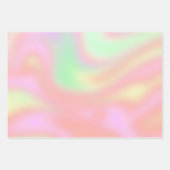 Holografisch Iridescent kleurig pastel Inpakpapier Vel (Voorkant 3)