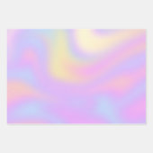 Holografisch Iridescent kleurig pastel Inpakpapier Vel (Voorkant 2)