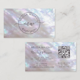 Holografisch Iridescent Logo Schrift Calligrafie Visitekaartje