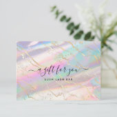 Holografisch Iridescent Opal Gem | Cadeaubon (Staand voorkant)