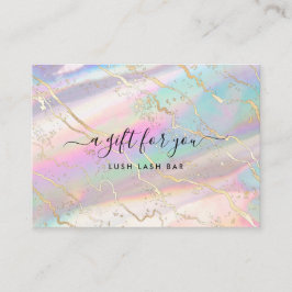 Holografisch Iridescent Opal Gem | Cadeaubon Visitekaartje