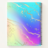 Holografisch Iridescent Opal Gem | Gepersonaliseer Notitieboek (Achterkant)