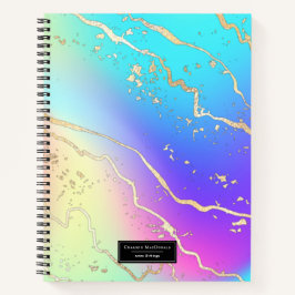 Holografisch Iridescent Opal Gem | Gepersonaliseer Notitieboek