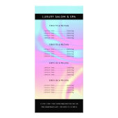 Holografisch Iridescent Opal Gem | Prijsstelling Reclamekaart (Voorkant)