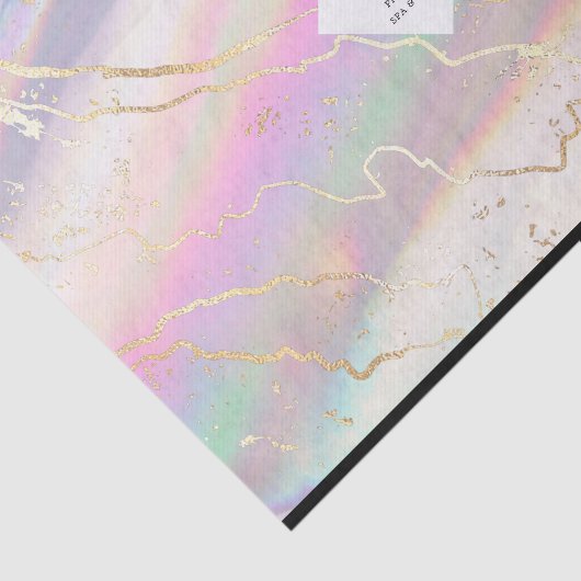 Holografisch Iridescent Opal Gemstone | LOGO Tissuepapier (Detail)