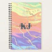Holografisch Iridescent Opal Gemstone | Monogram Planner (Voorkant)