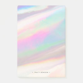 Holografisch Iridescent Opal Gemstone Persoonlijk Post-it® Notes