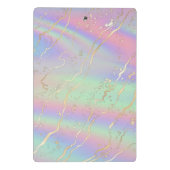 Holografisch Iridescent Opal | Gepersonaliseerd Mini Klembord (Achterkant)