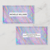 Holografisch iriserend | Abstracte achtergrond Visitekaartje (Voorkant / Achterkant)