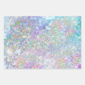 Holografisch iriserende zeemeermin glittersparklin inpakpapier vel (Voorkant 2)
