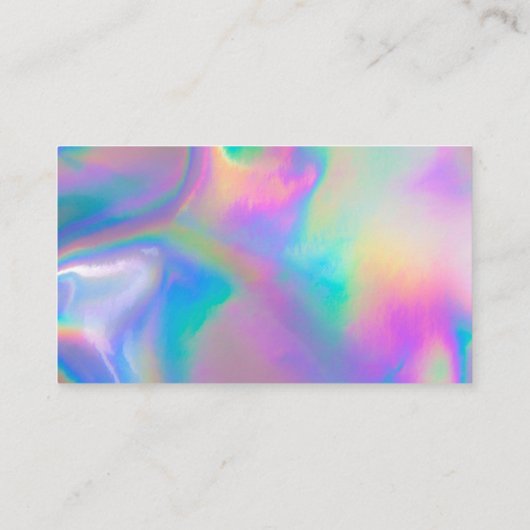 Holografisch kalligrafie Dank u Visitekaartje (Achterkant)