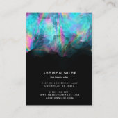 Holografisch Ketting met alcoholinkt Visitekaartje (Achterkant)