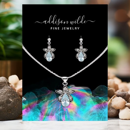 Holografisch Ketting met alcoholinkt Visitekaartje