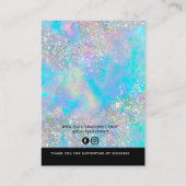 Holografisch Ketting oormerken Display Kaart Contactkaartje (Achterkant)