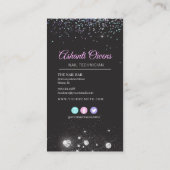 holografisch kristal Glitter-nagels Visitekaartje (Achterkant)