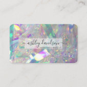 holografisch kristalontwerp | prismatisch effect visitekaartje (Voorkant)