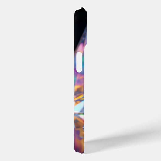 "Holografisch Kristalpatroon iPhone 15 Hoesje (Achterkant / Rechts)