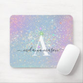 Holografisch logo Glitter Elegant Sparkles Monogra Muismat (Met muis)