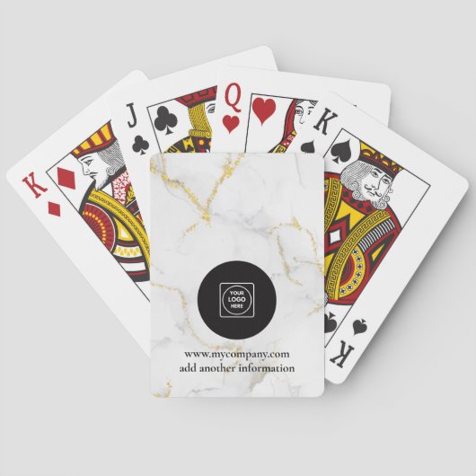 Holografisch logo merkdesign pokerkaarten (Achterkant)