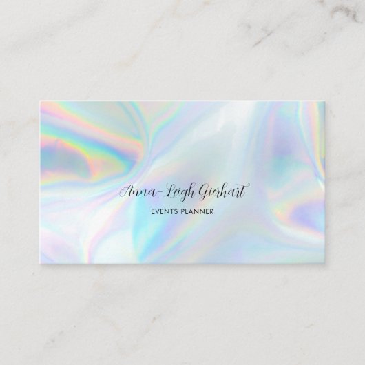 Holografisch Manuscript Modern Minimale Visitekaartje (Voorkant)